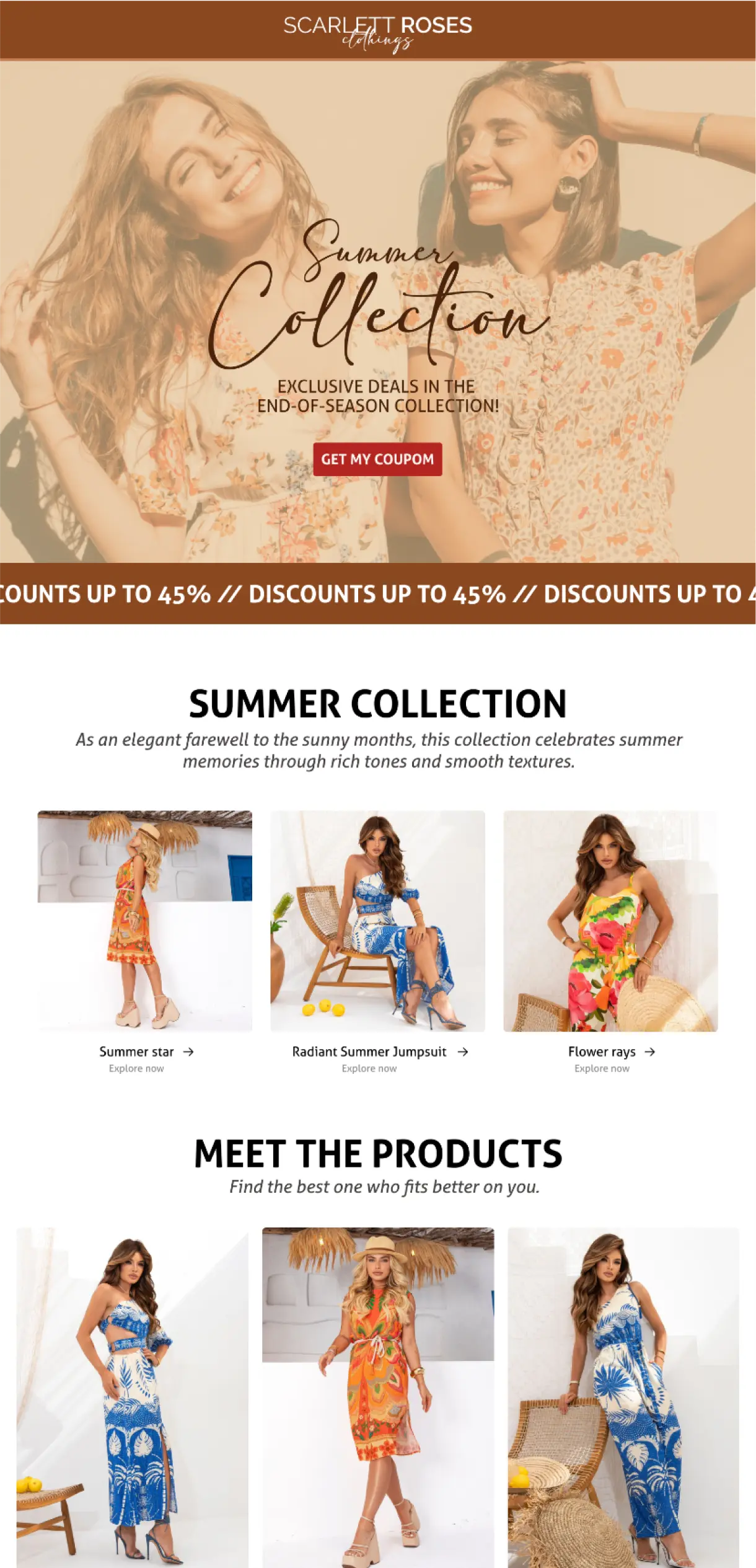 Landing Page Scarlett Clothes